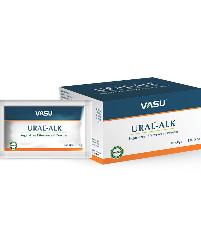 Ural-ALK Sugarfree Effervescent Powder 5gm Pouch -  Vasu herbals - Medizzo.com