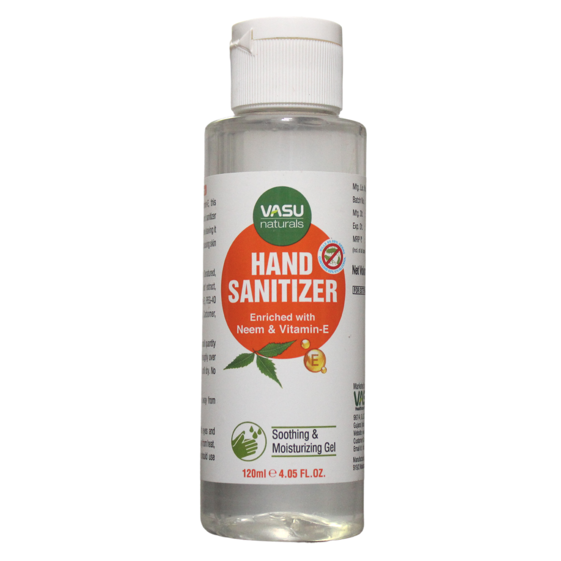 Vasu Hand Sanitizer 120ml -  Vasu herbals - Medizzo.com