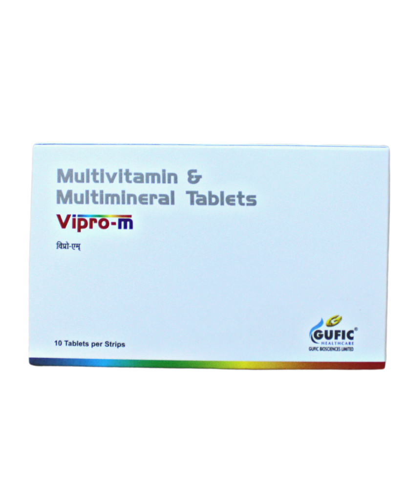 Vipro-M Multivitamin & Multimineral Tablets - 10 Tablets