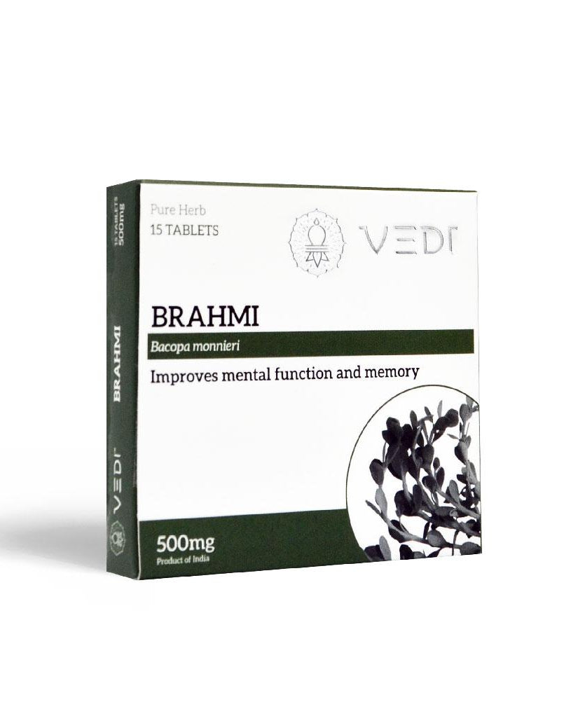 Brahmi Tablets - 15Tablets -  Vedi Herbals - Medizzo.com