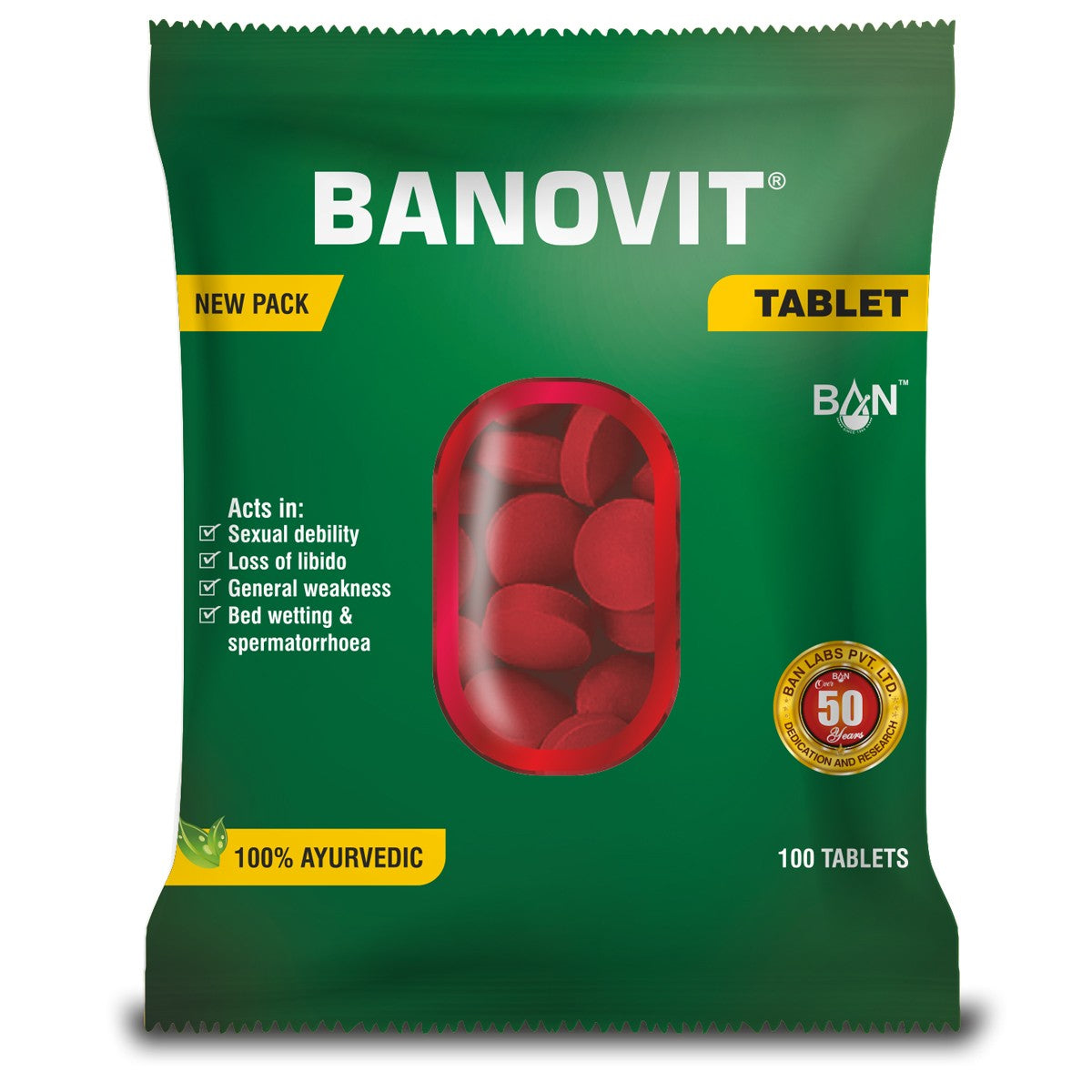 Banovit Tablets 100Tablets -  Banlabs - Medizzo.com