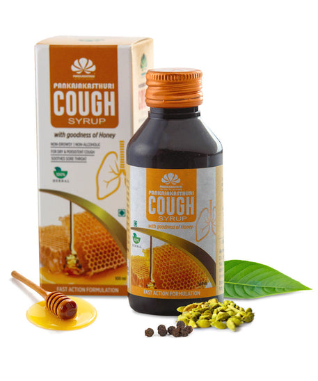 Pankajakasthuri Honey Cough Syrup 100ml -  Pankajakasthuri - Medizzo.com