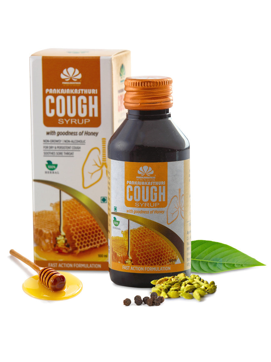 Pankajakasthuri Honey Cough Syrup 100ml -  Pankajakasthuri - Medizzo.com