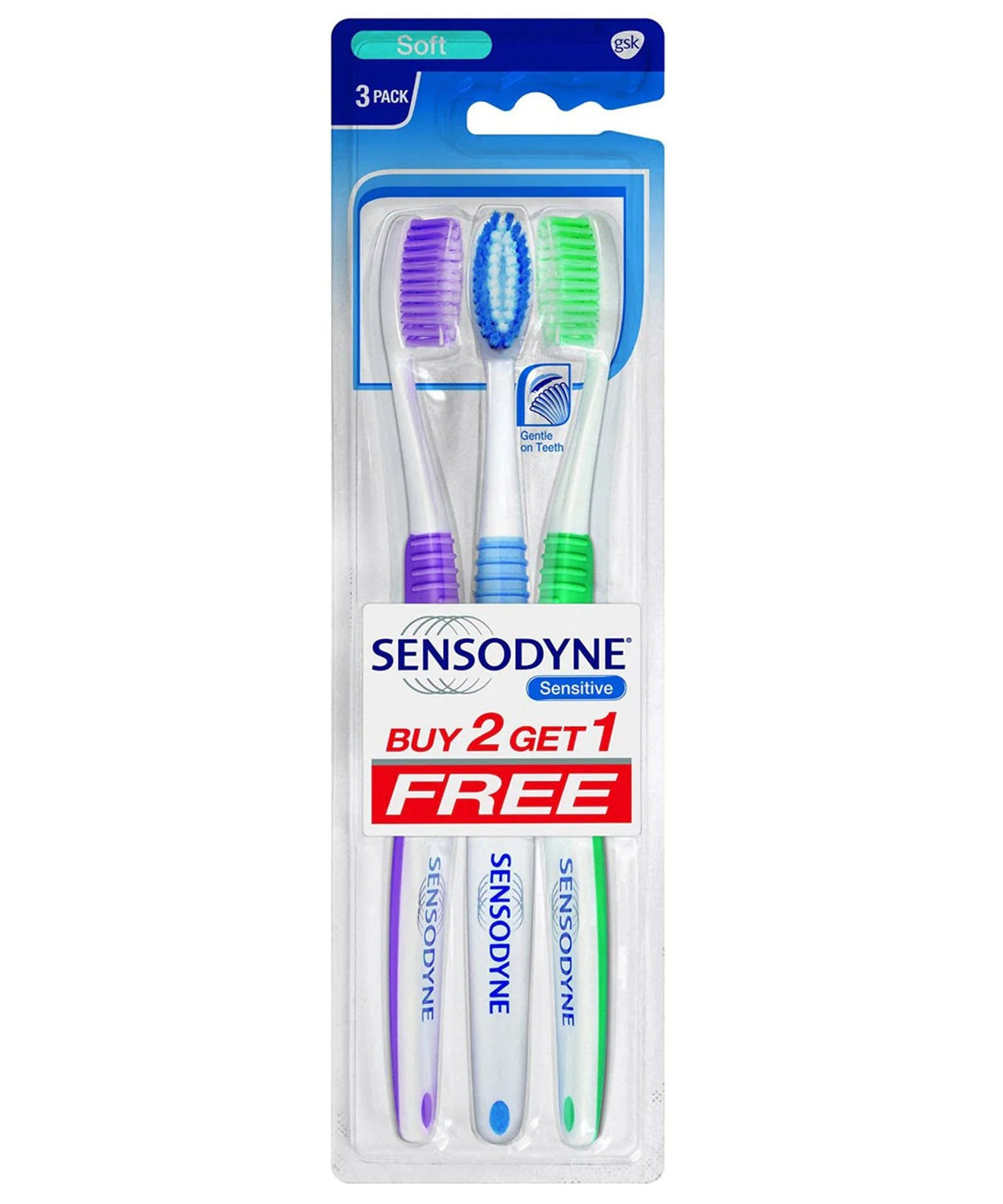 Sensodyne Sensitive Soft Toothbrush - Buy 2 Get 1 Free -  Sensodyne - Medizzo.com