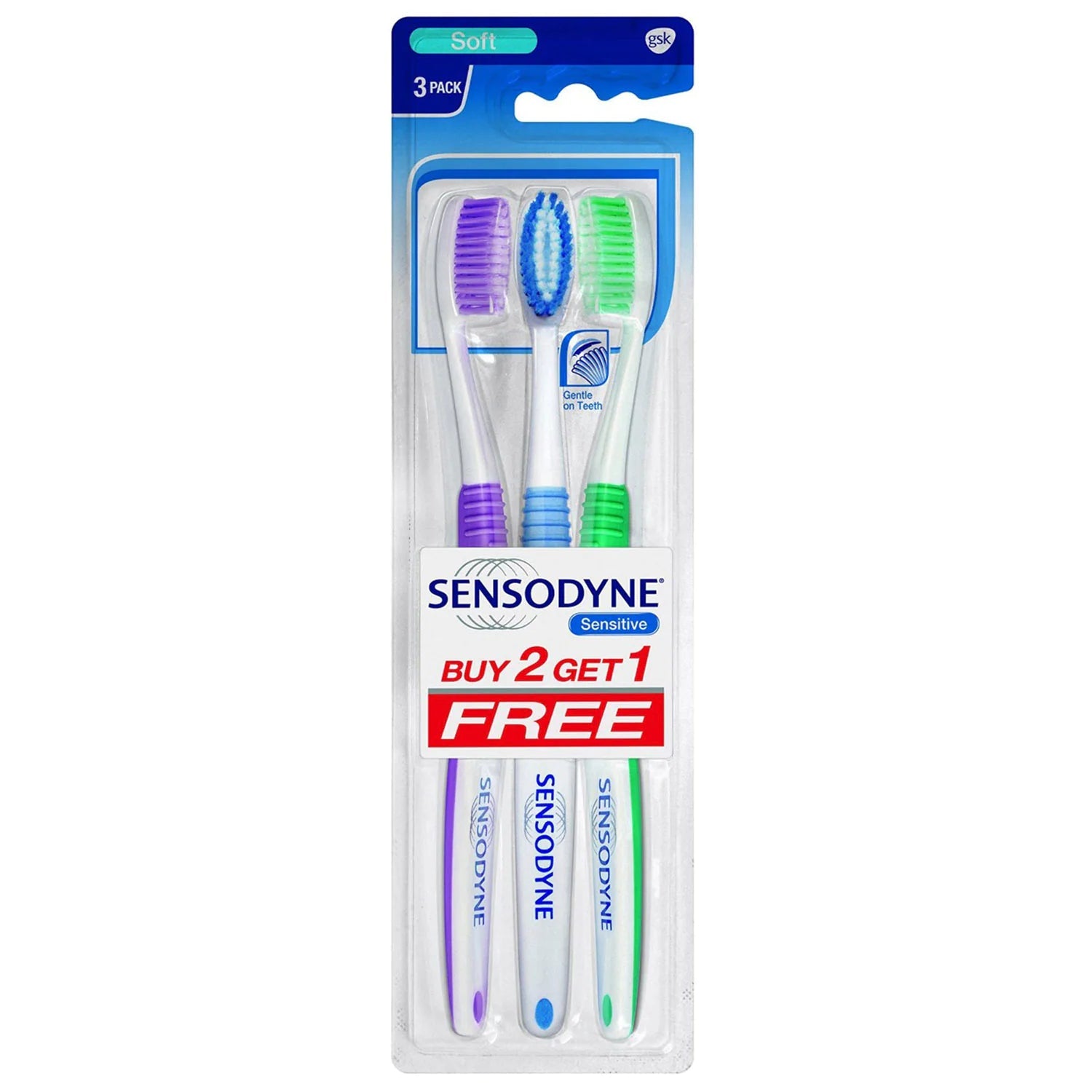 Sensodyne Sensitive Soft Toothbrush - Buy 2 Get 1 Free -  Sensodyne - Medizzo.com