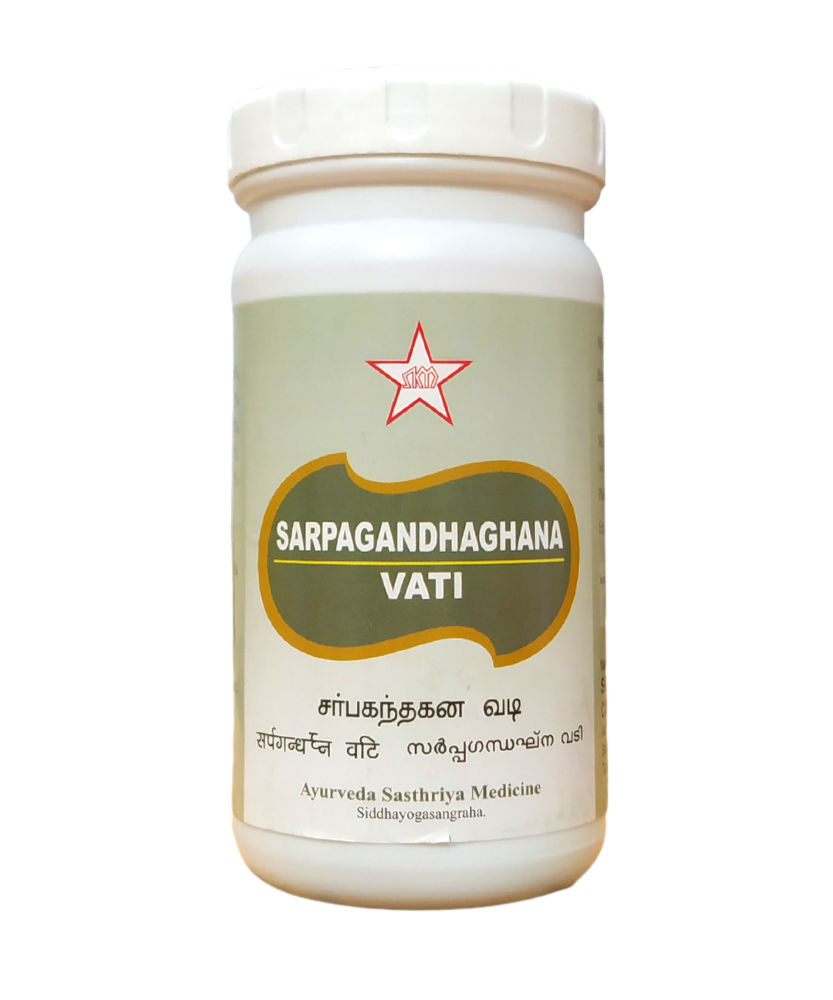 Sarpagandhan Vati Tablets - 100Tablets -  SKM - Medizzo.com